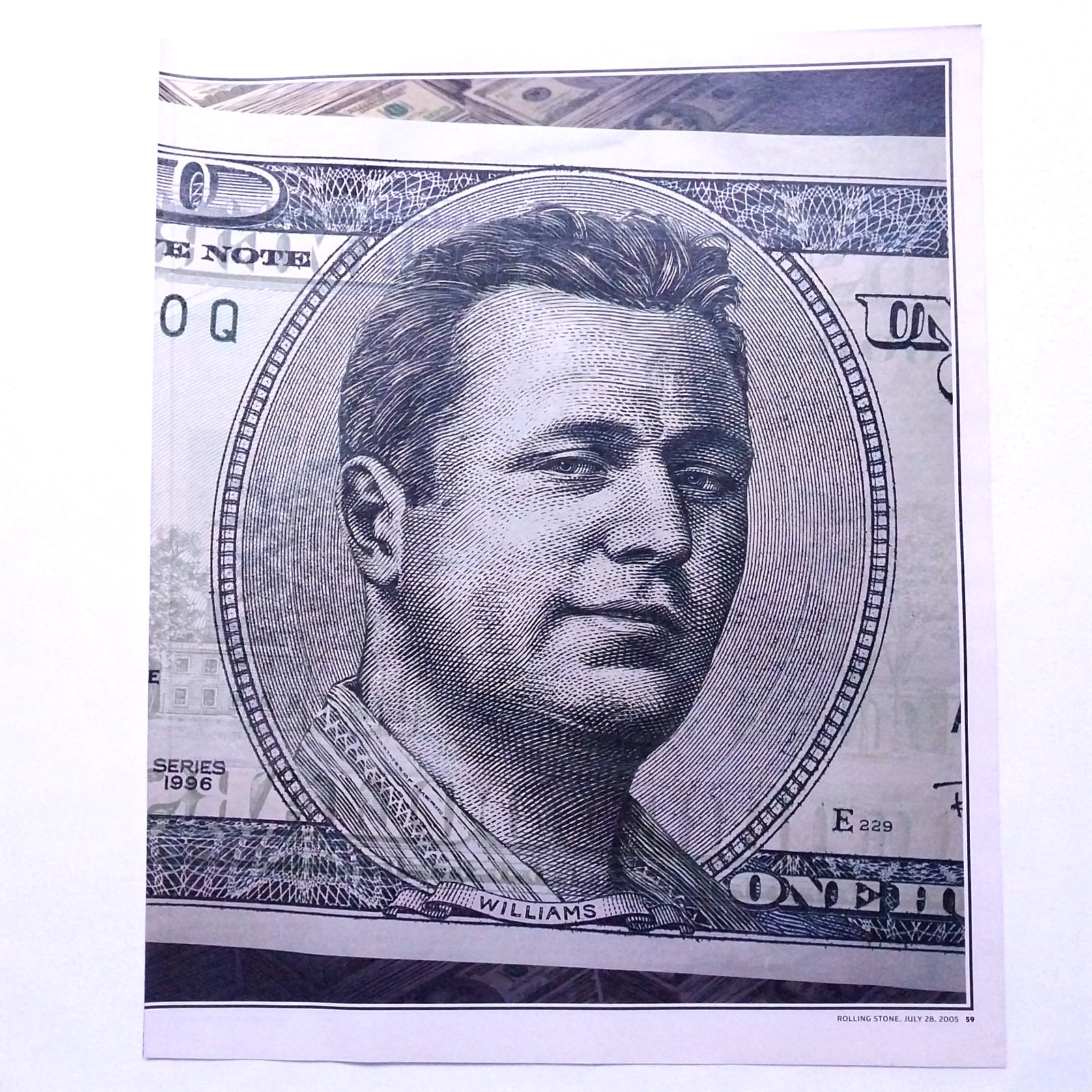 2005 Arthur J Williams Jr. Famous Criminal Artwork Magazine Page Y2K Collectible 2005 Arthur J Williams Jr. Famous Criminal Artwork Magazine Page Y2K Collectible