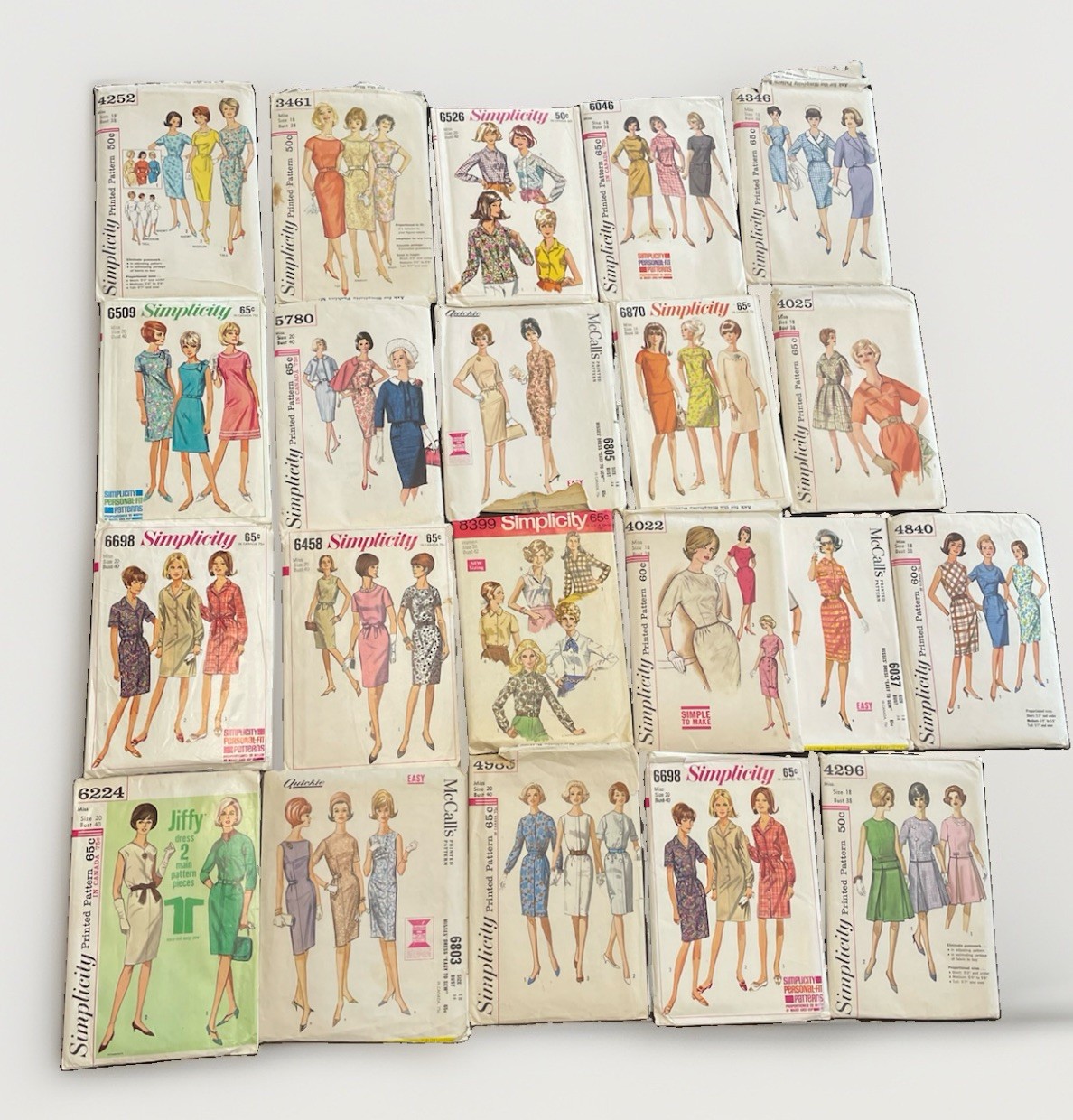 Vintage 1960s Sewing Pattern Lot 21 ( 11 UNCUT) Simplicity McCall's Dresses Tops Vintage 1960s Sewing Pattern Lot 21 ( 11 UNCUT) Simplicity McCall's Dresses Tops