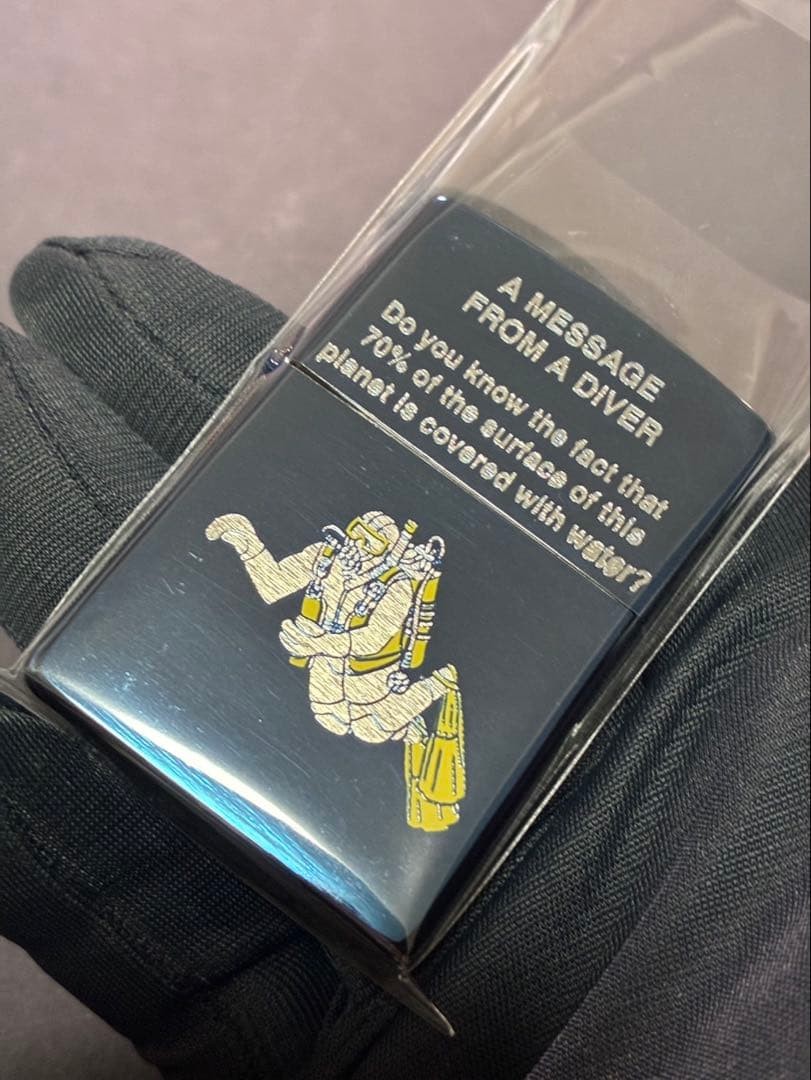 Rare 1999 Zippo "Diving" (Blue) Model Rare 1999 Zippo "Diving" (Blue) Model