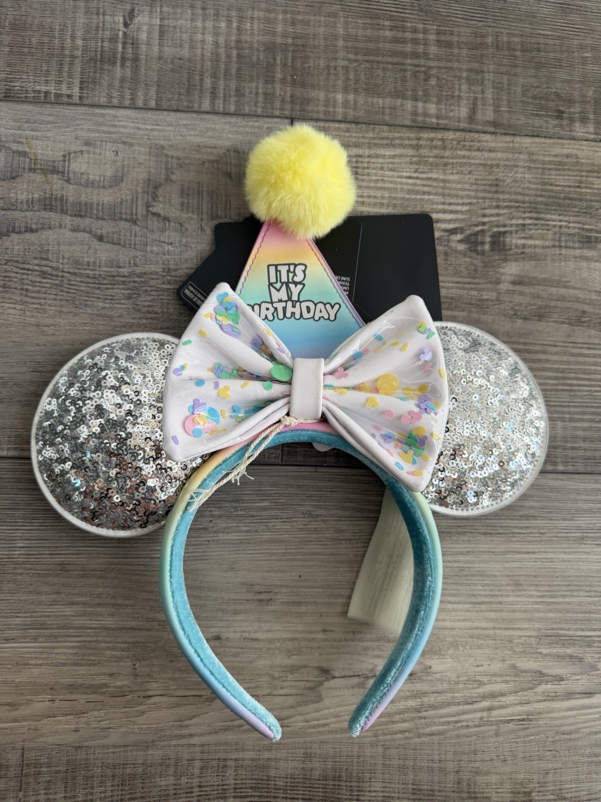 RARE Loungefly Disney Sequins Its my Birthday Ears New With Tags RARE Loungefly Disney Sequins Its my Birthday Ears New With Tags