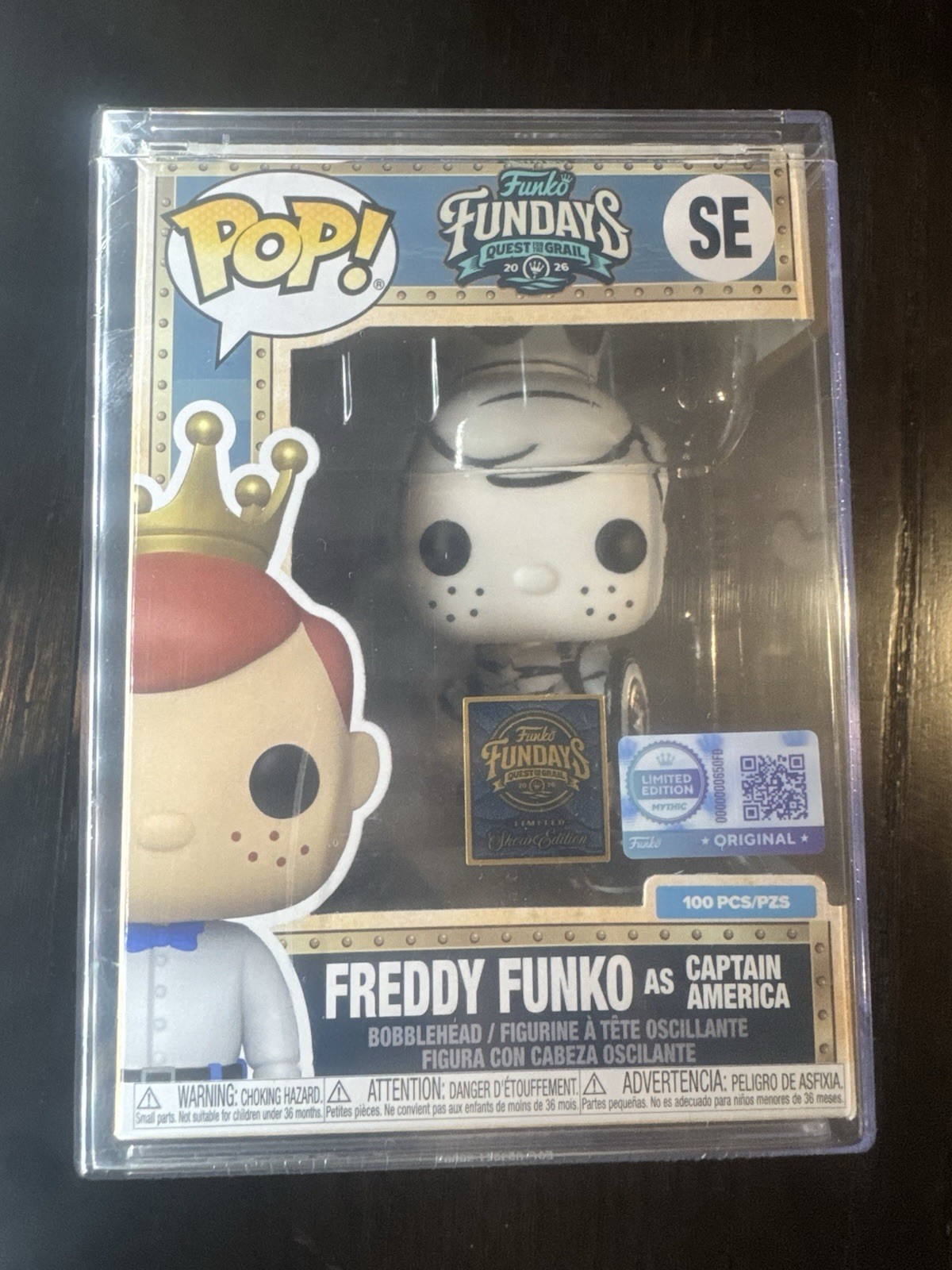Funko Fundays 2026 Freddy Funko as Captain America LE 100 MARVEL SKETCH MYTHIC