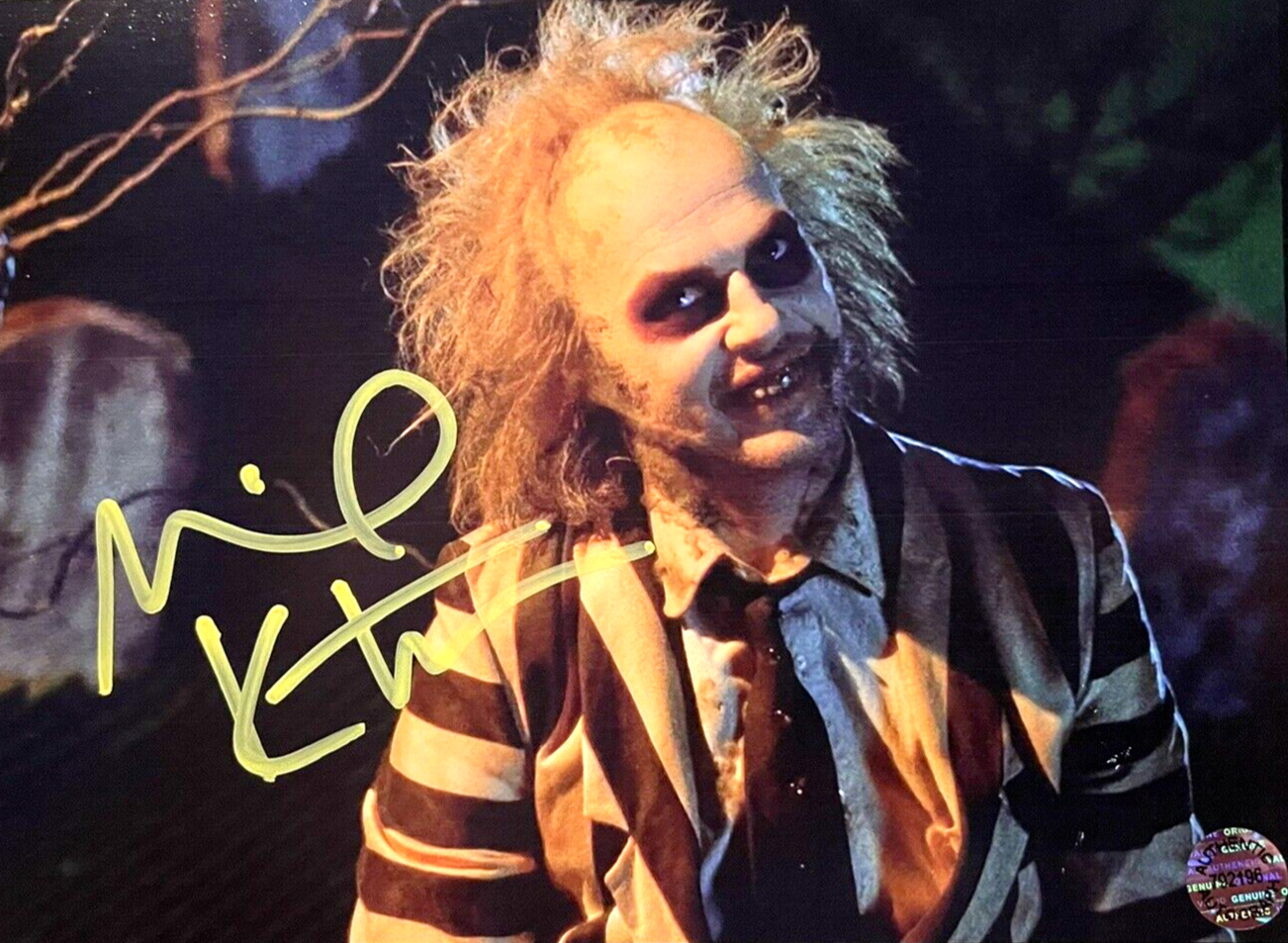 Michael Keaton (Beetlejuice) Hand-Signed 7x5 inch Autograph Photo Original w/COA