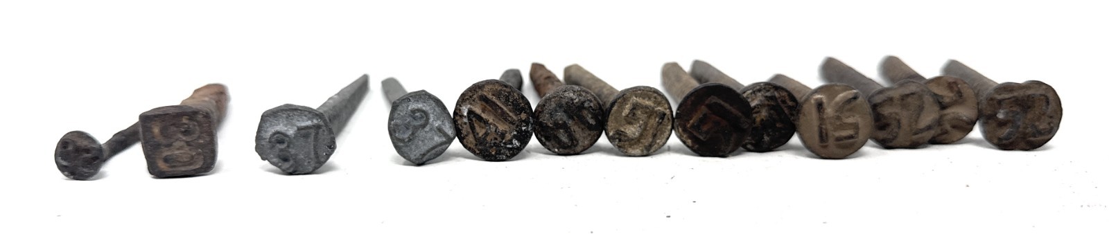 Steel 30s 40s 50s Raised Railroad Date Nails