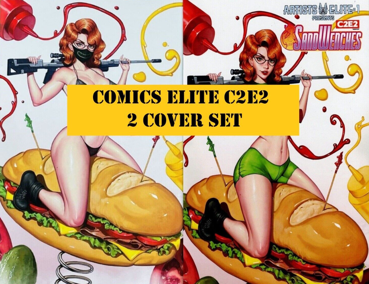 Artists Elite Presents #1 Sandwenches Dravacus C2E2 Comics Elite Cover Set 2022