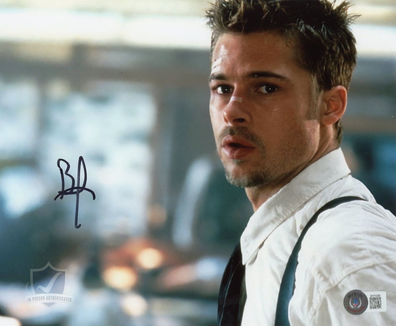 Brad Pitt Signed 10x8 Photo 7EVEN Beckett Certified BH74289