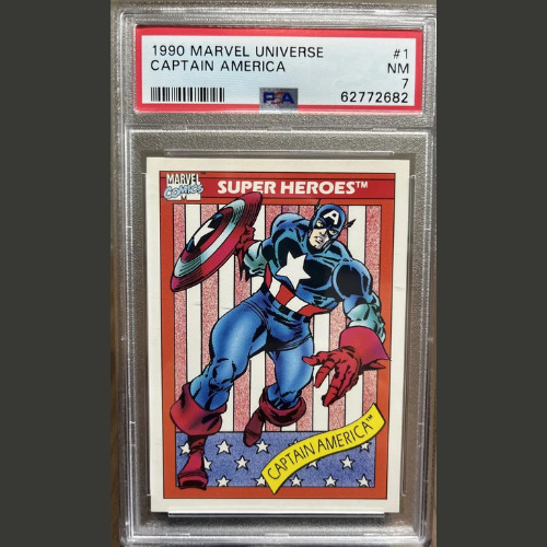 1990 Impel Marvel Universe Captain America #1 PSA