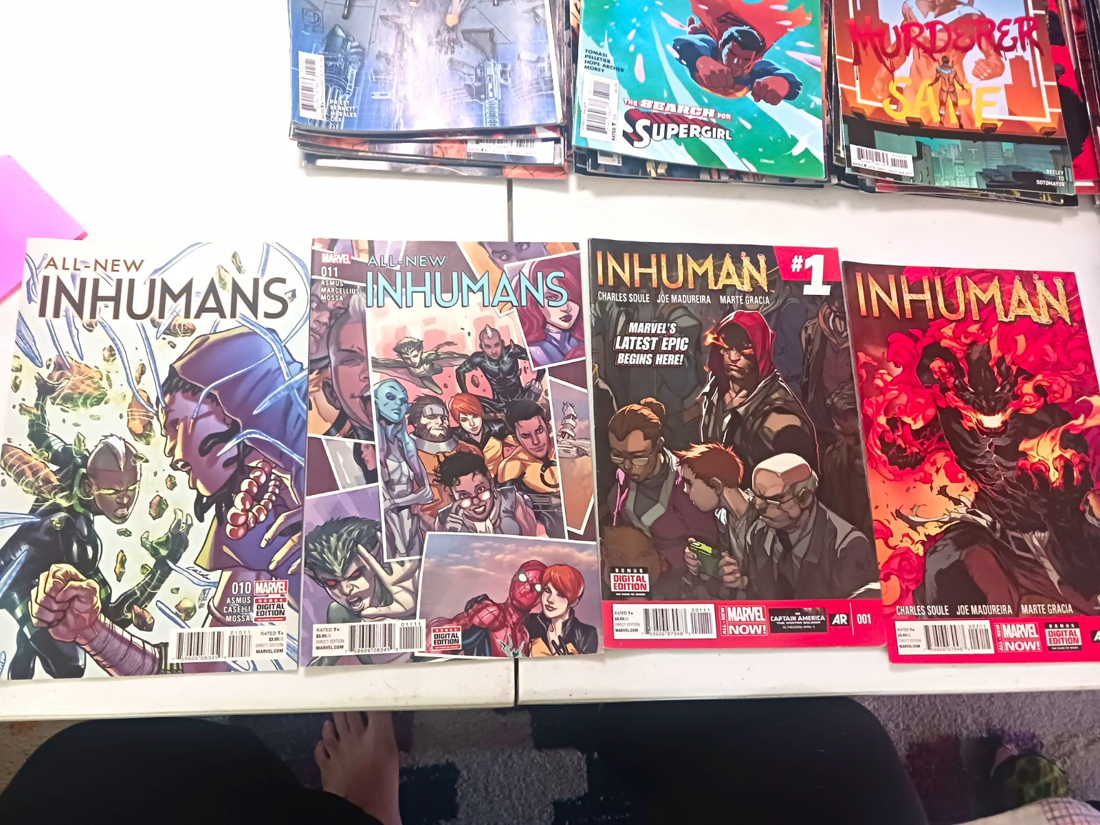 Lot of 10 Marvel Inhuman Comic books Lot of 10 Marvel Inhuman Comic books