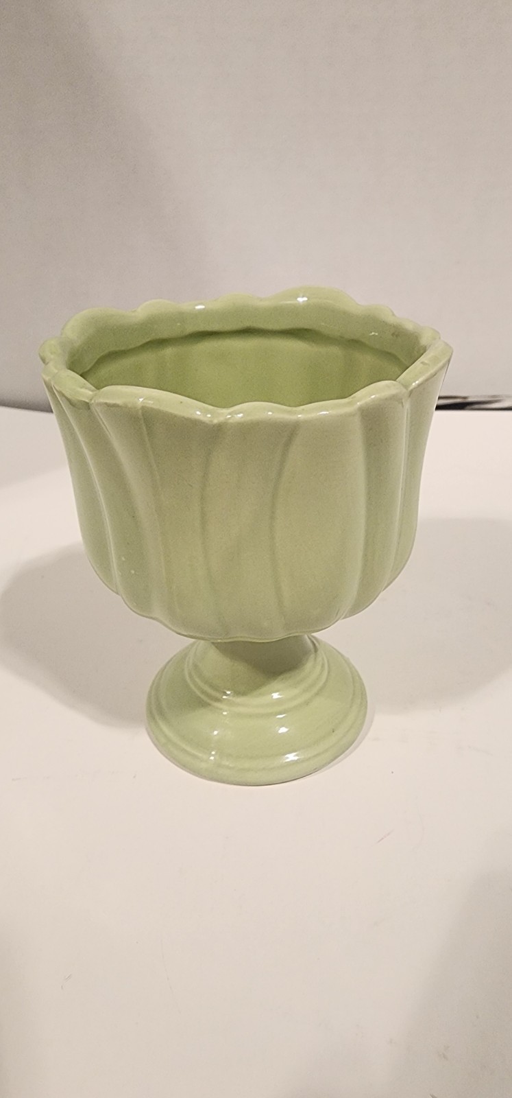 Vtg Napcoware Footed Pedestal Planter Small 1950s Celery Cottagecore Vtg Napcoware Footed Pedestal Planter Small 1950s Celery Cottagecore