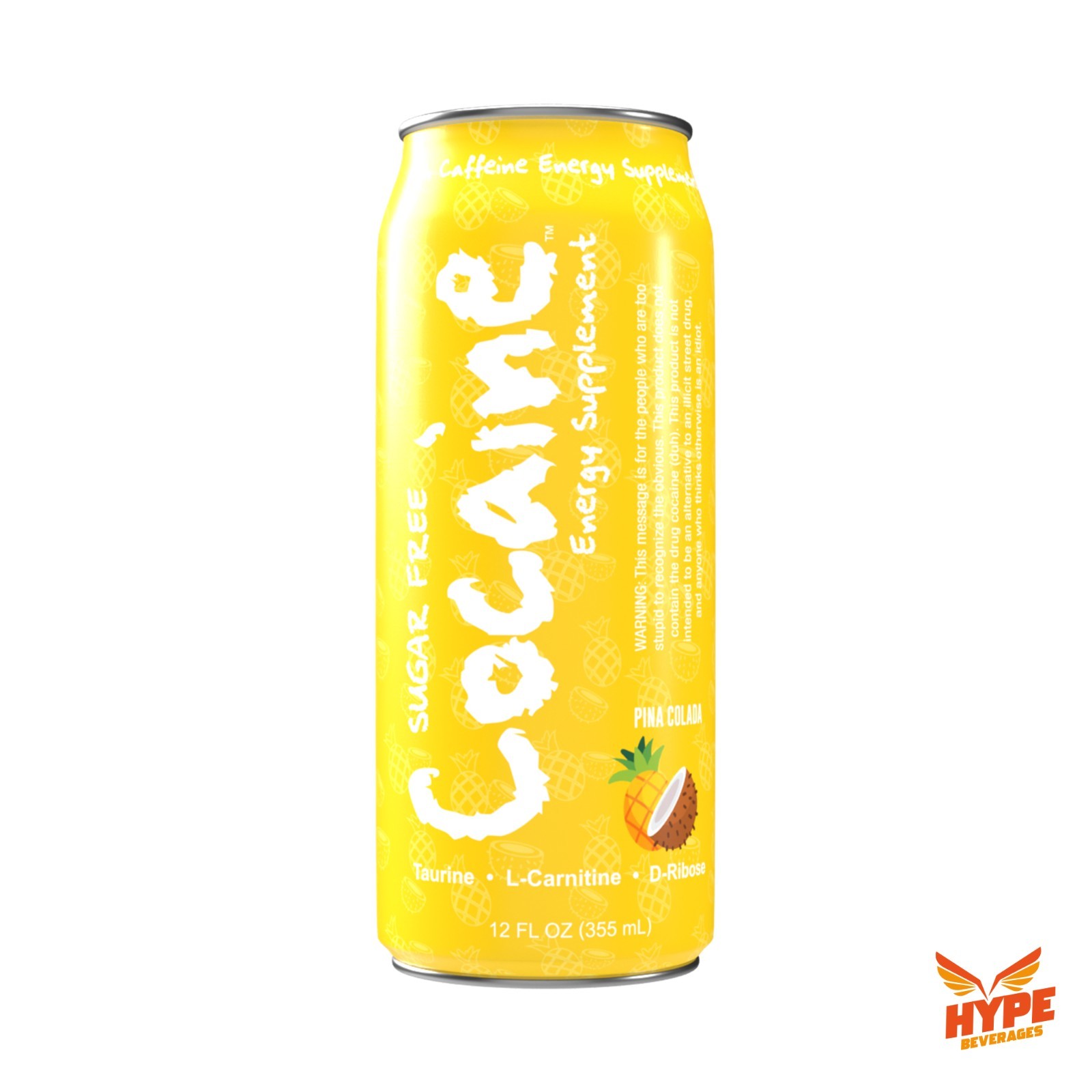 Sugar Free Pina Colada Energy Drink | 280mg Caffeine | 12 Pack | Hype Beverages Sugar Free Pina Colada Energy Drink | 280mg Caffeine | 12 Pack | Hype Beverages