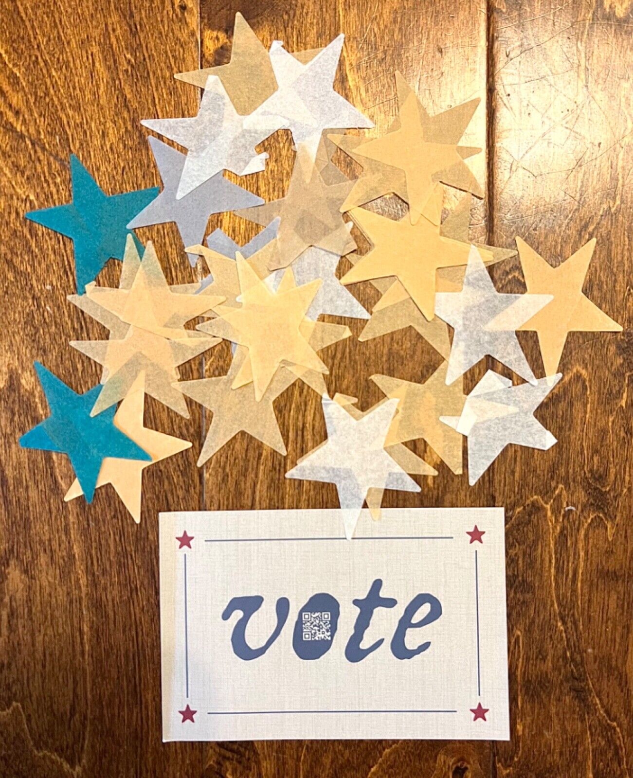 Taylor Swift VOTE Card & Paper Stars - Official Items