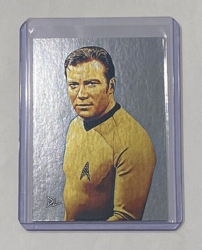 Captain Kirk Platinum Plated Limited Artist Signed Star Trek Trading Card 1/1