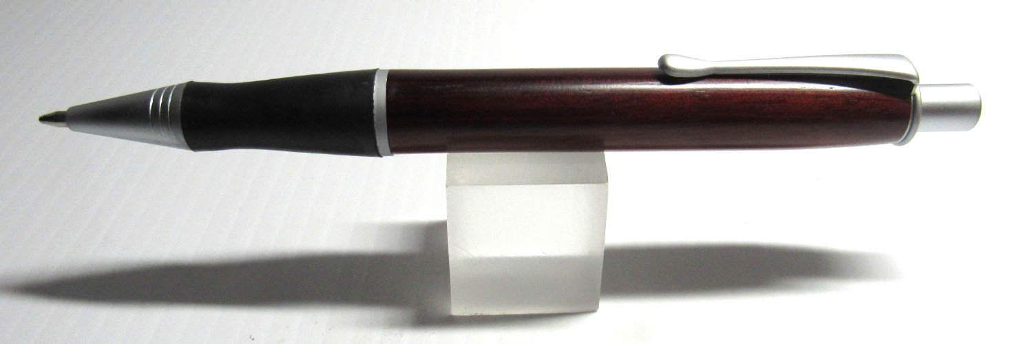 TERZETTI Explorer HEAVY BRASS Metal Large Click Top Ballpoint Pen- ROSEWOOD/CT TERZETTI Explorer HEAVY BRASS Metal Large Click Top Ballpoint Pen- ROSEWOOD/CT