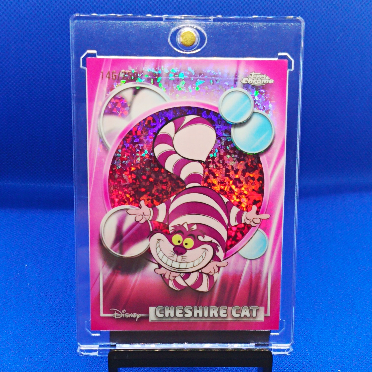 Topps 2026 Topps Chrome Disney Alice in Wonderland Cheshire Cat #77 /349 Topps 2026 Topps Chrome Disney Alice in Wonderland Cheshire Cat #77 /349