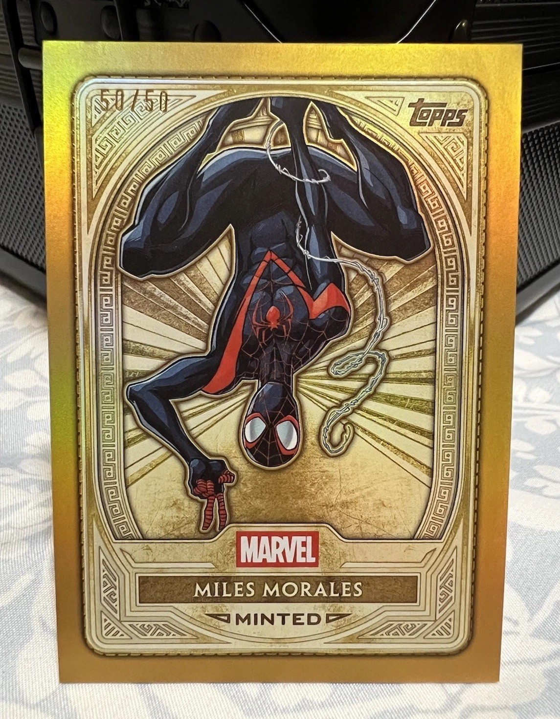 2025 Topps Mint Marvel Miles Morales GOLD #50/50 Bookend 2025 Topps Mint Marvel Miles Morales GOLD #50/50 Bookend