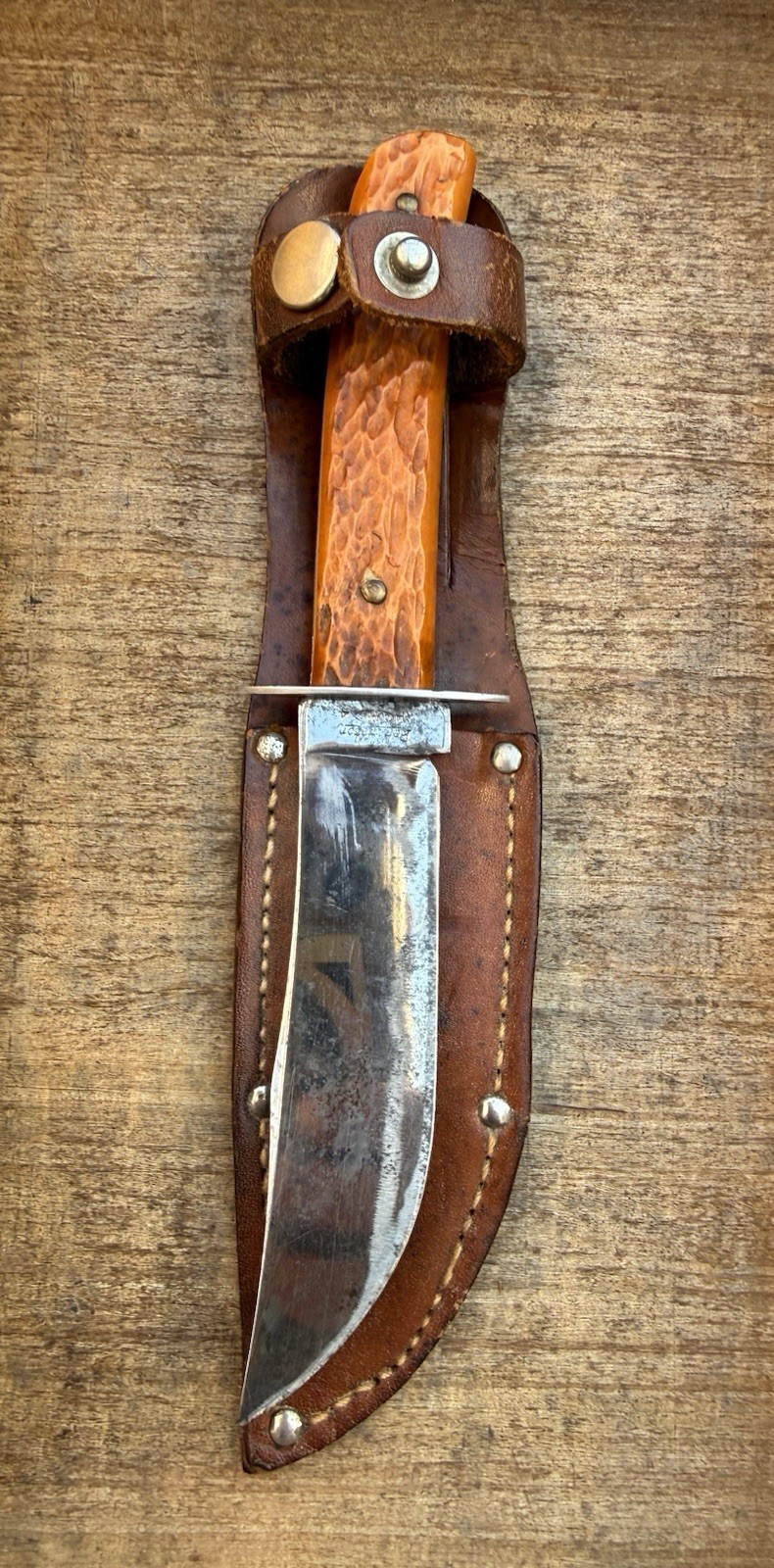 🇺🇸Remington DuPont RH-4 c.1933-40 Jigged Bone Fixed Blade Hunting Knife Sheath 🇺🇸Remington DuPont RH-4 c.1933-40 Jigged Bone Fixed Blade Hunting Knife Sheath