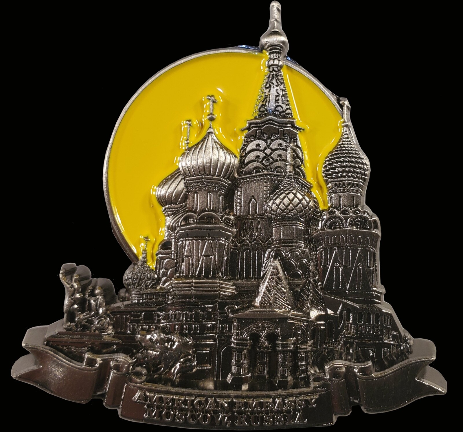 US State Department US Embassy Moscow Russia Challenge Coin 2" t 124 US State Department US Embassy Moscow Russia Challenge Coin 2" t 124