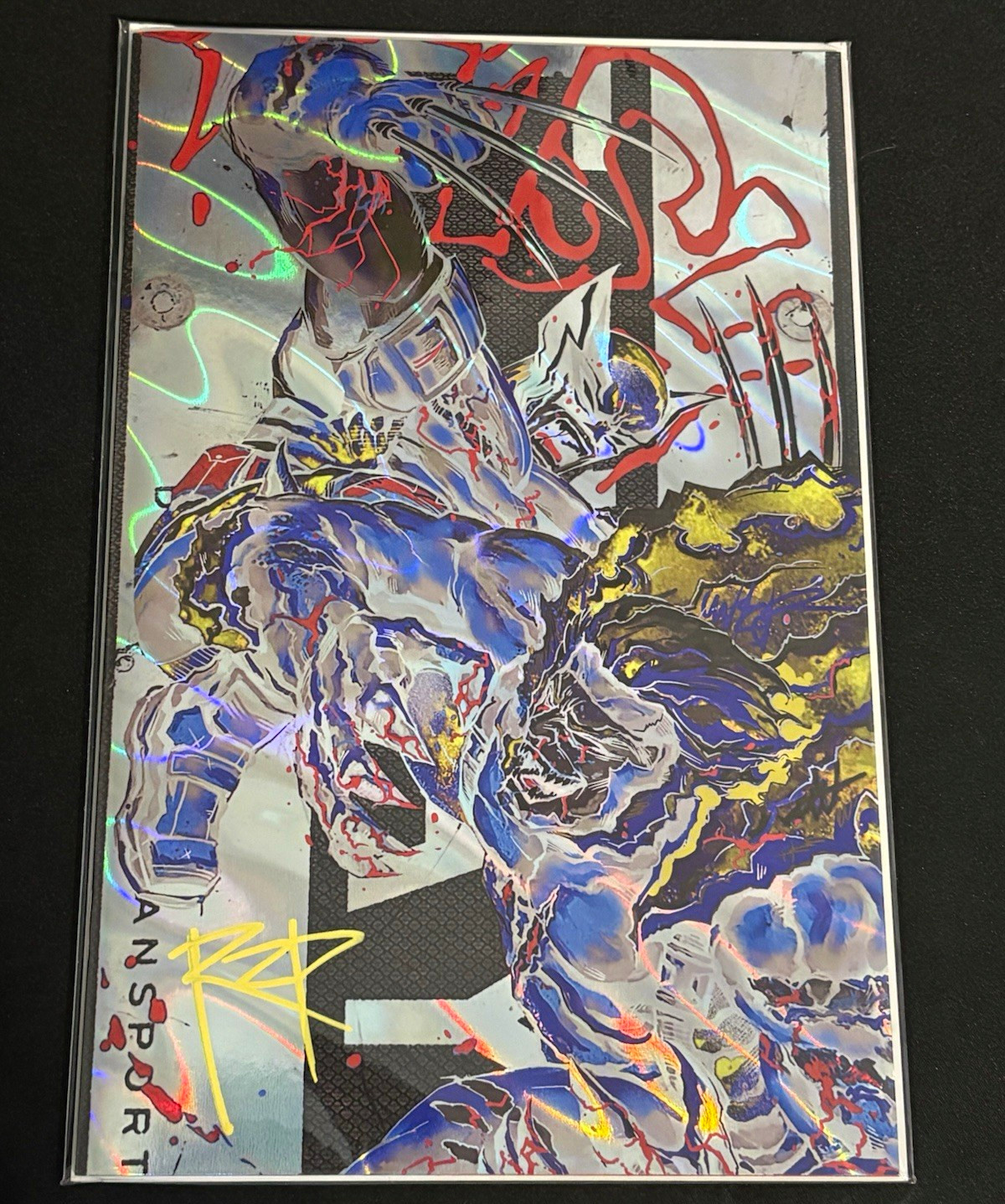 Wolverine & Sabretooth Lava Foil Signed Scotty Coy RZP 25/25 Graff Variant 