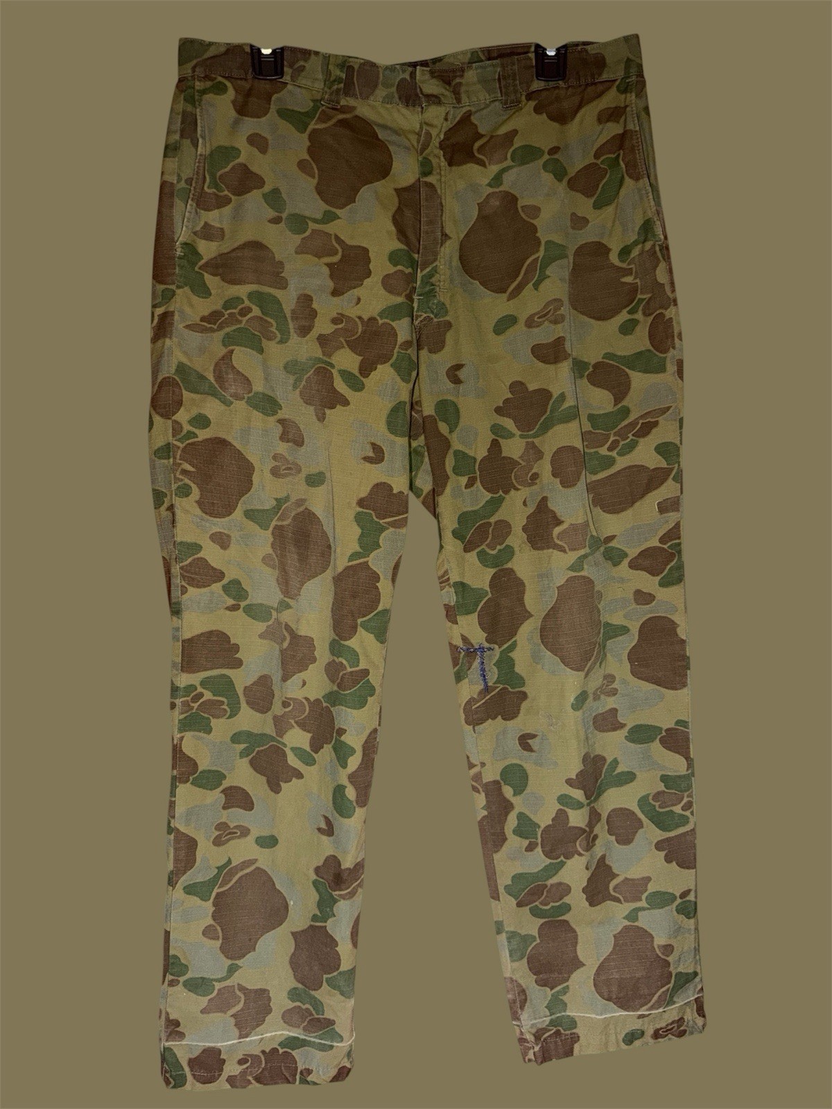 1950s WALDES Zipper Duck Hunter Camo Ripstop Hunting Pants Men's 34x30 1950s WALDES Zipper Duck Hunter Camo Ripstop Hunting Pants Men's 34x30
