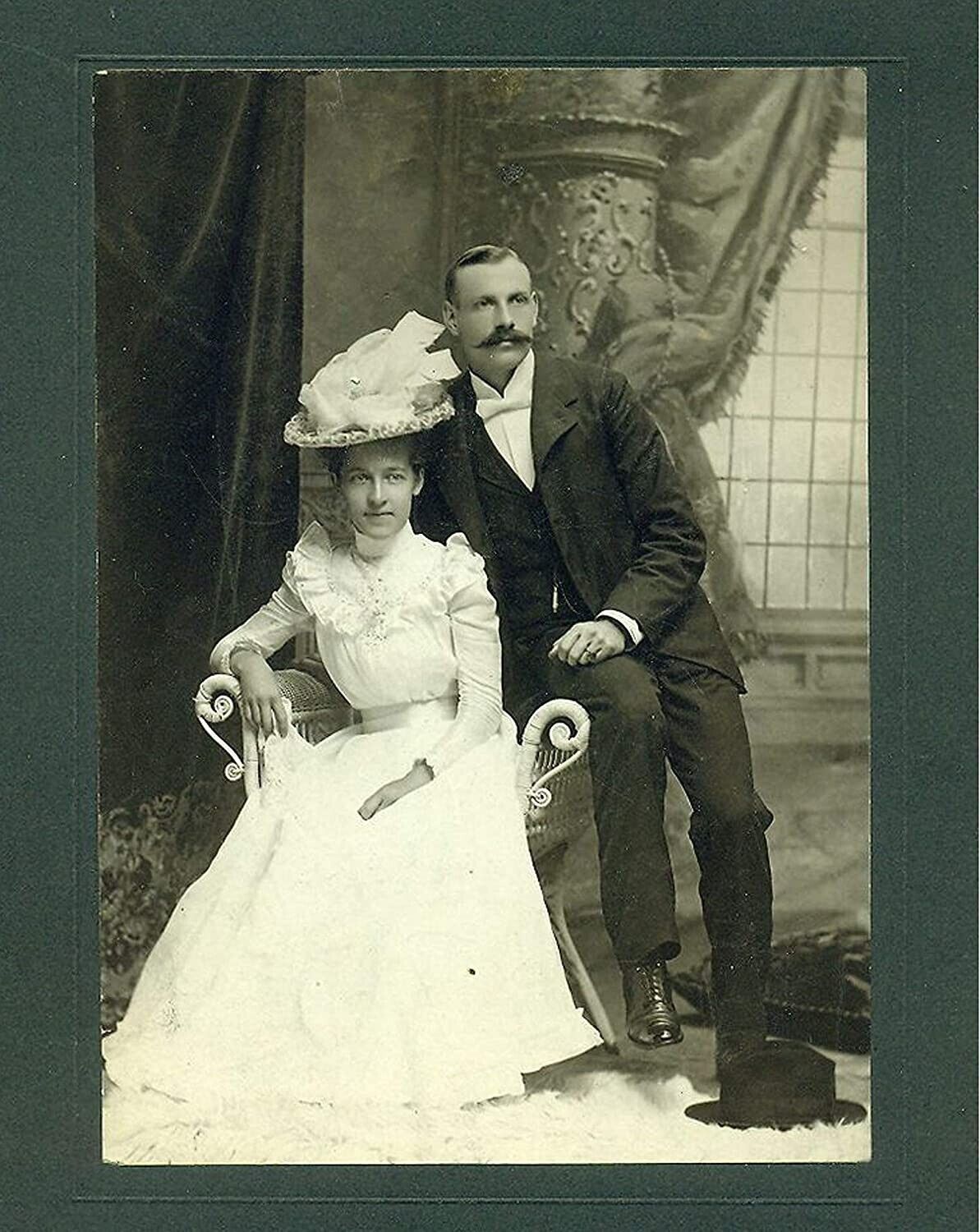 Wyatt Earp and Josie Marriage Photo e  8x10 Photo Vintage signed reprint