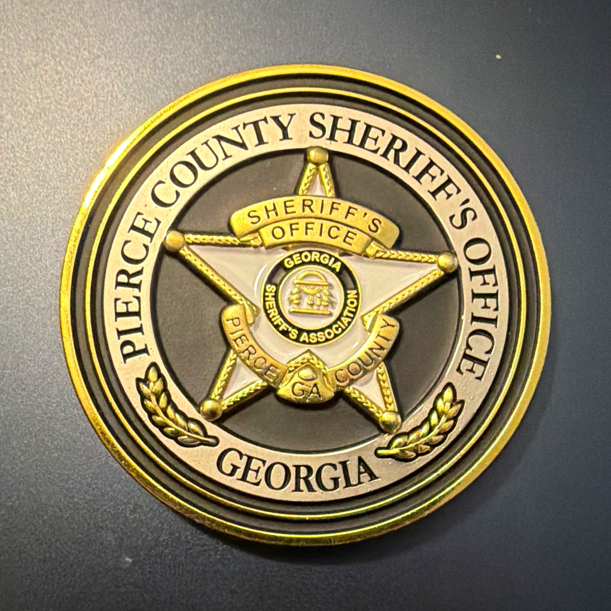 Pierce County Sheriff's Office Georgia Police Challenge Coin Medallion