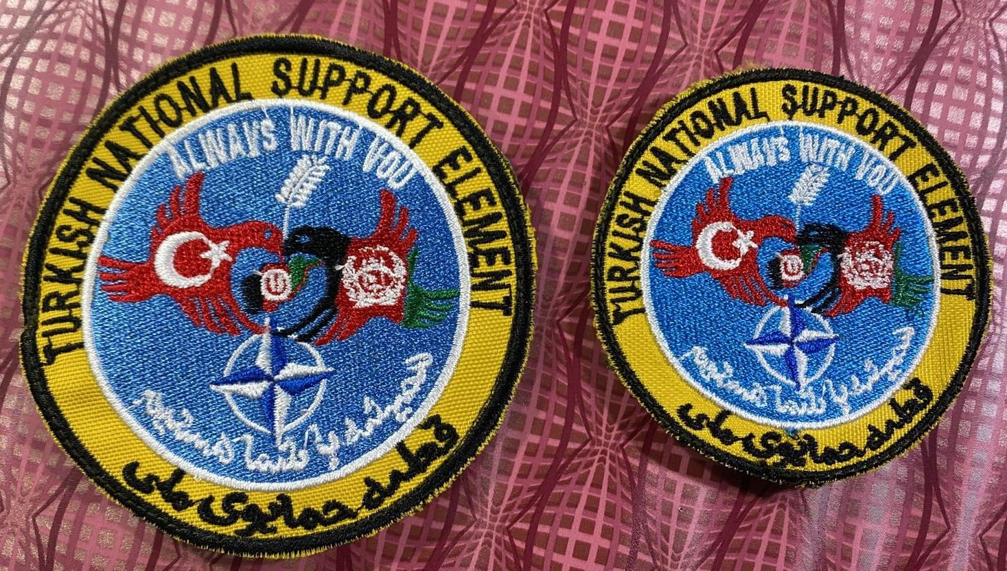 TURKISH NATIONAL SUPPORT ELEMENT . AFGHANISTAN TURKISH Army Old ex PATCHES BADGE