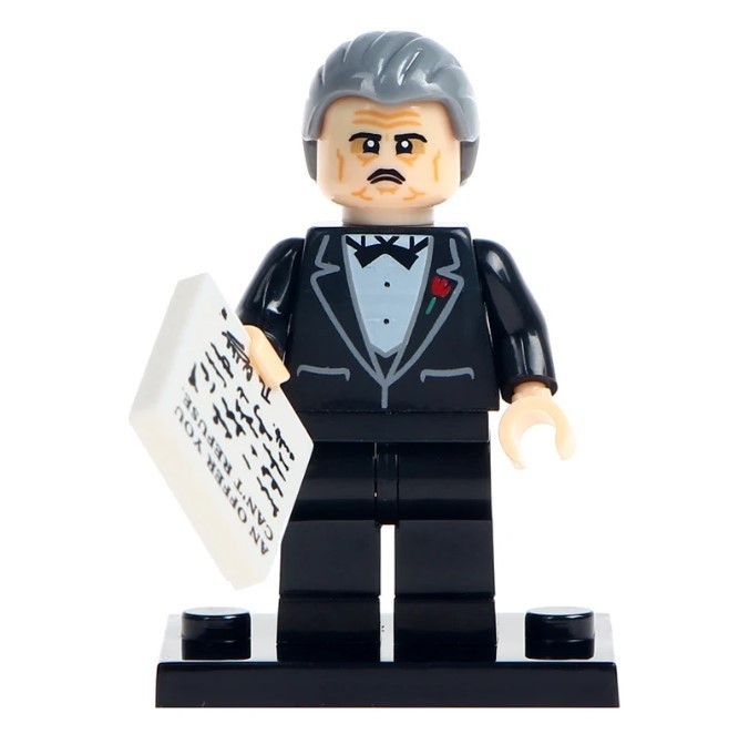 The Godfather Vito Corleone Custom Minifigure Mafia Movie Block Toy Figure