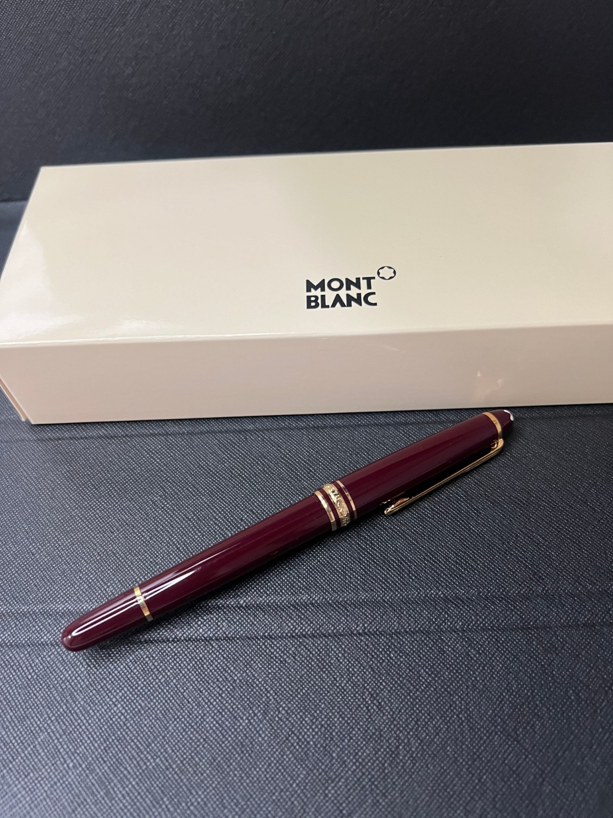 New 2026 Montblanc Meisterstück Red Rollerball Pen Gold Trim Luxury - New In Box New 2026 Montblanc Meisterstück Red Rollerball Pen Gold Trim Luxury - New In Box