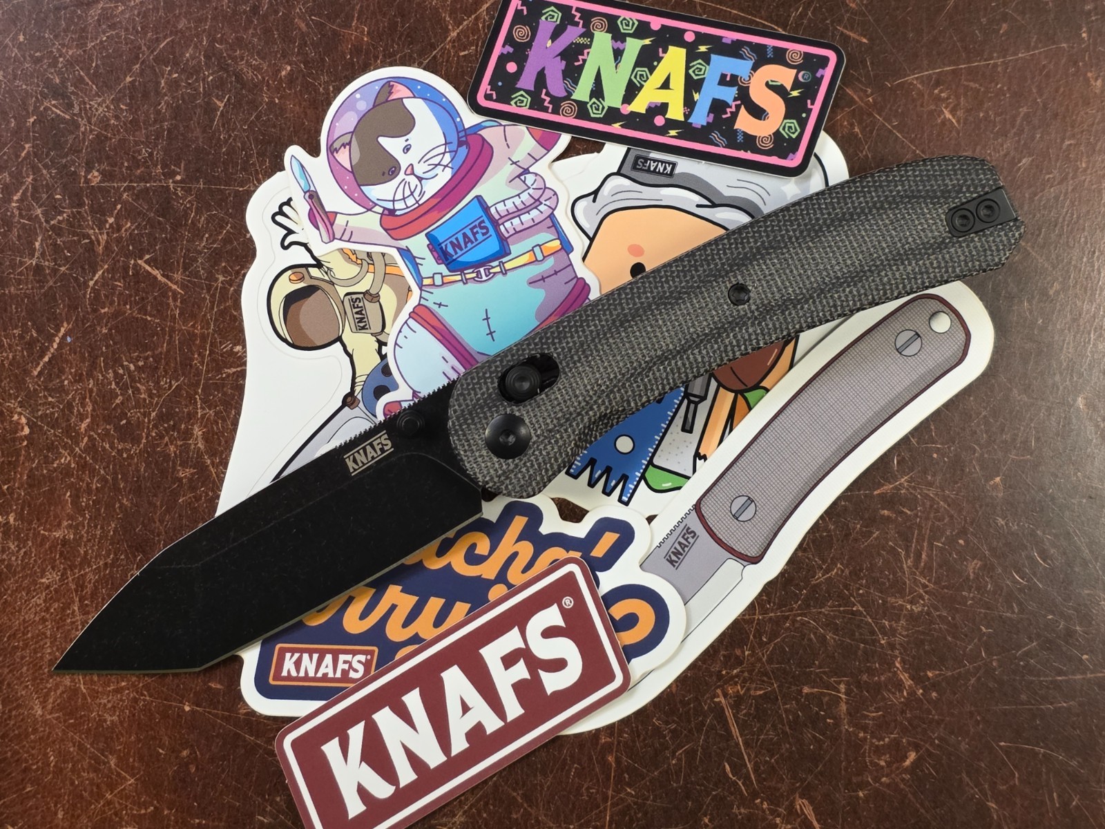 KNAFS Lander 2 - Charcoal Micarta - Black Stonewash Tanto S35VN Blade 00407 KNAFS Lander 2 - Charcoal Micarta - Black Stonewash Tanto S35VN Blade 00407