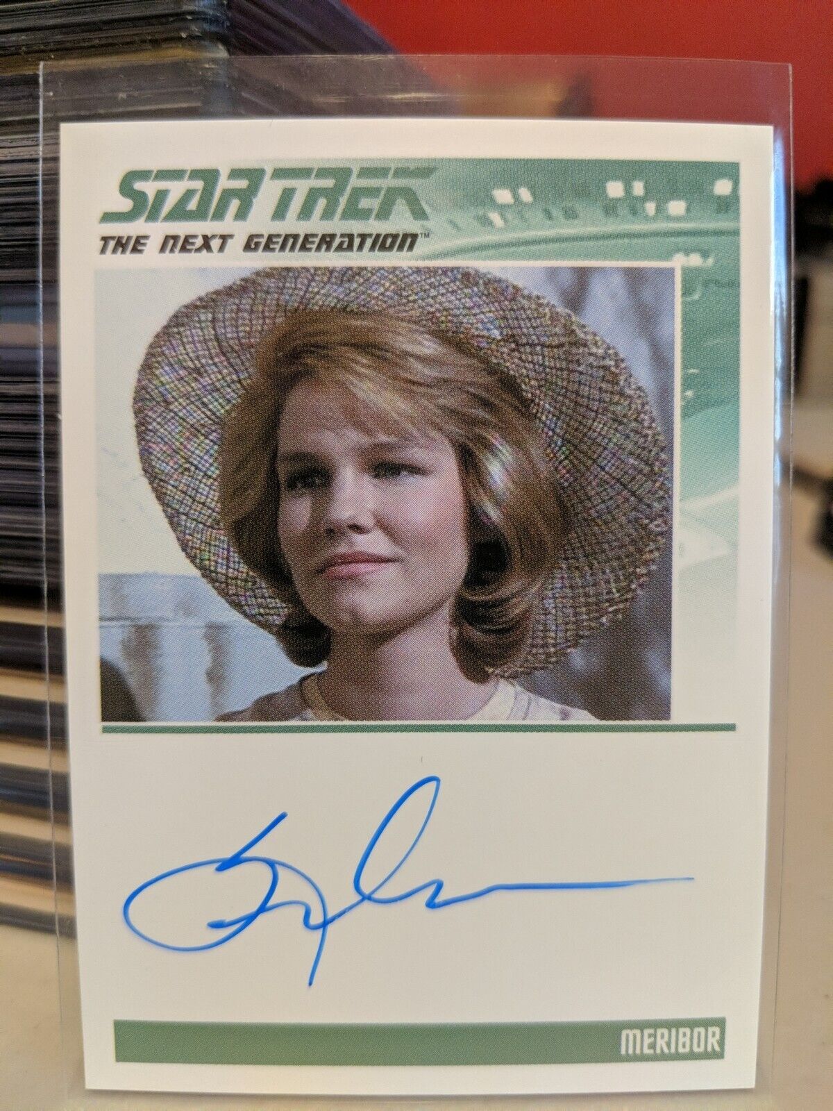 Star Trek TNG Portfolio Prints Jennifer Nash Autograph Card as Meribor 2016 VL 