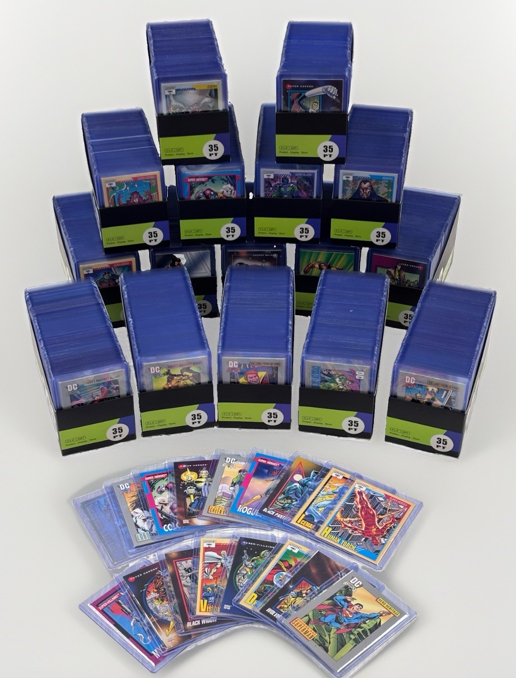 1700+ Marvel DC Comics Trading Card Collection Vintage 1990s LP-NM 1700+ Marvel DC Comics Trading Card Collection Vintage 1990s LP-NM