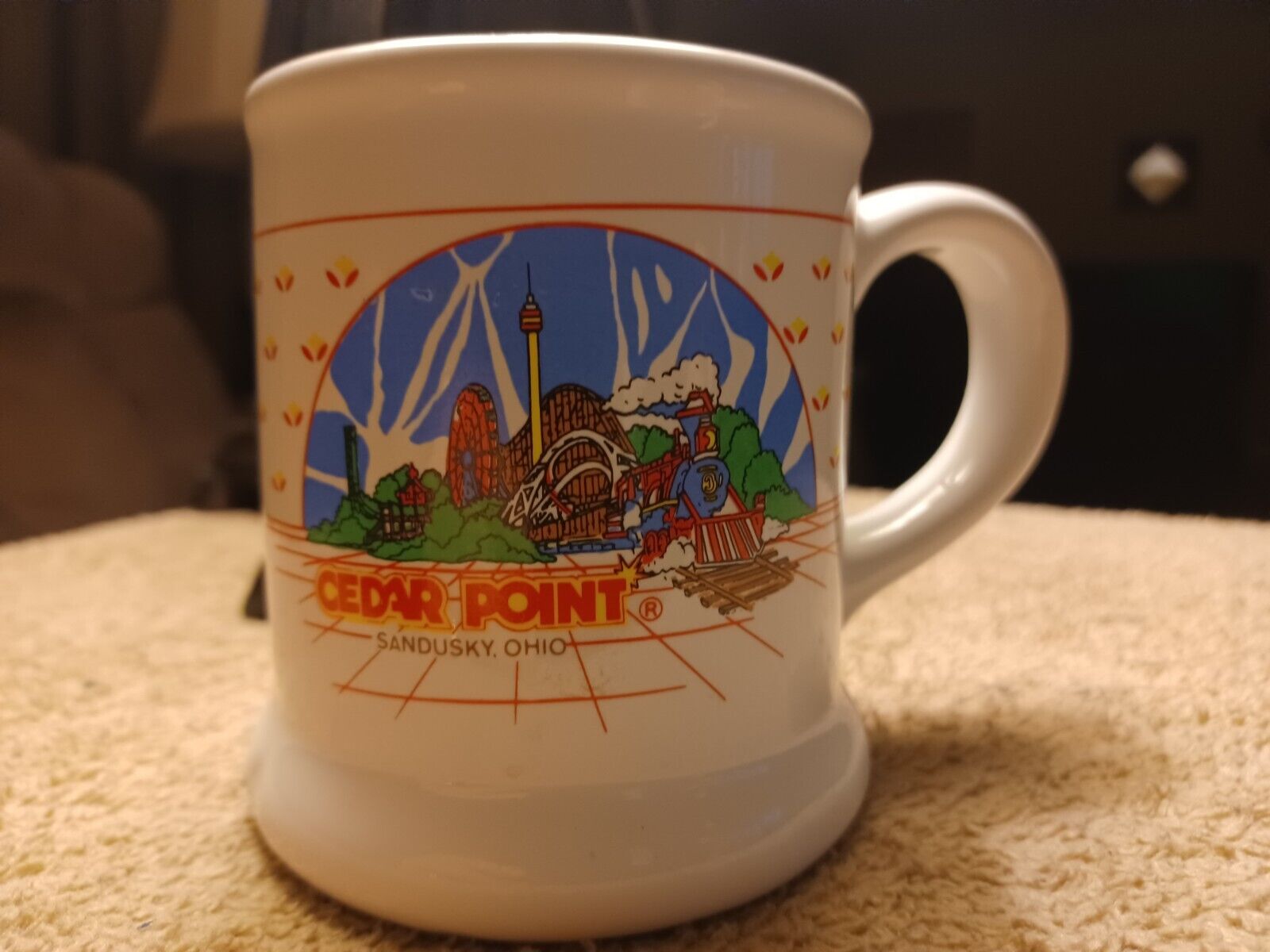 Vintage Cedar Point Amusement Park Souvenir Coffee/Tea Mug