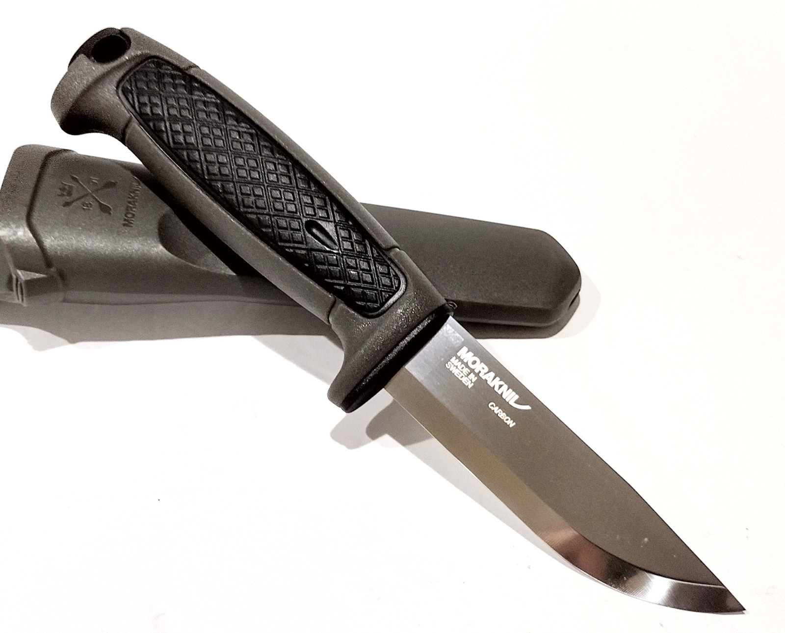 MORA SWEDEN MORAKNIV GRAY/BLACK RISBERG (C) GERMAN CARBON STEEL UTILITY KNIFE MORA SWEDEN MORAKNIV GRAY/BLACK RISBERG (C) GERMAN CARBON STEEL UTILITY KNIFE