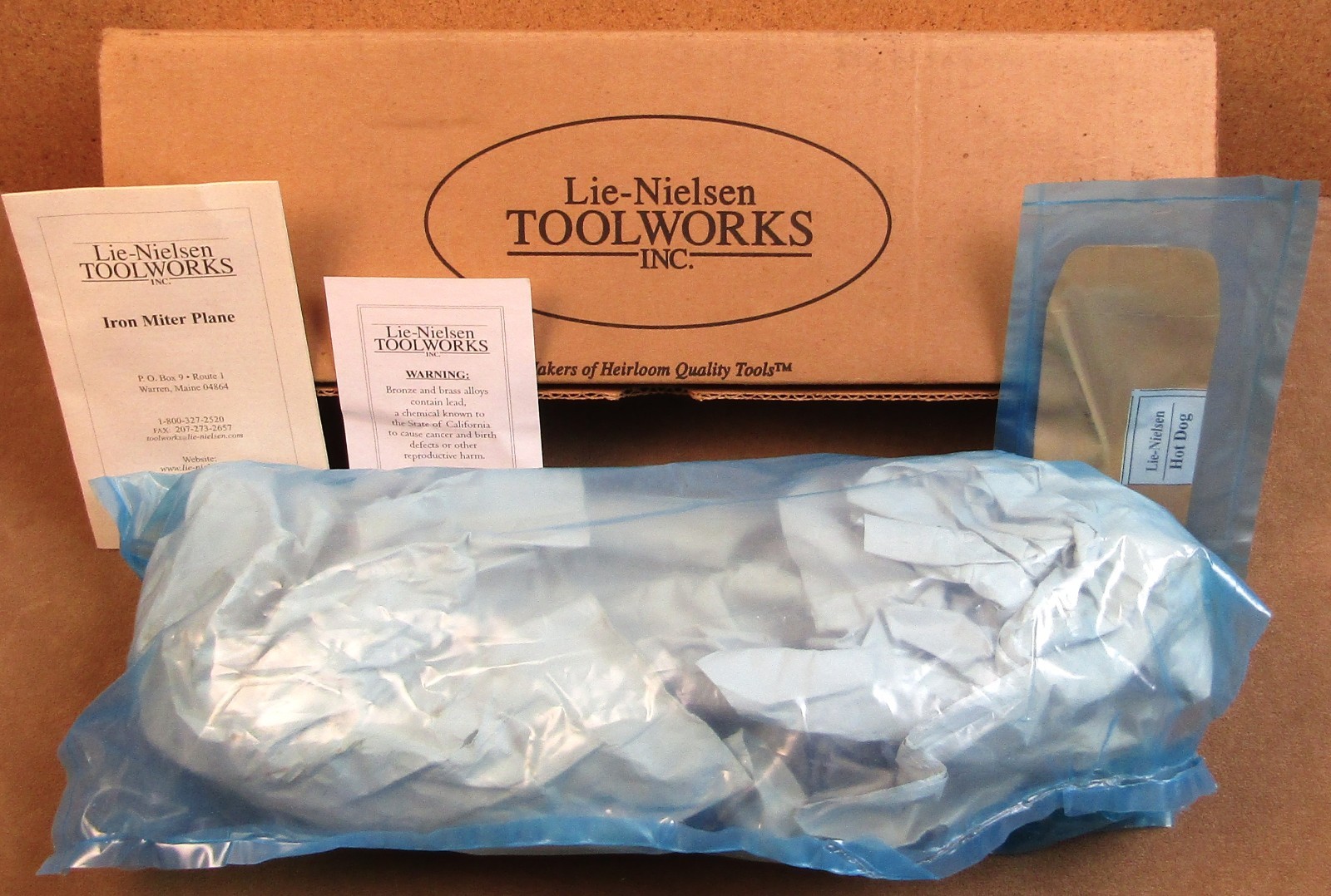 NOS VINTAGE 2007 LIE NIELSEN L-N9 IRON MITER PLANE UNUSED OLD STOCK NOS VINTAGE 2007 LIE NIELSEN L-N9 IRON MITER PLANE UNUSED OLD STOCK