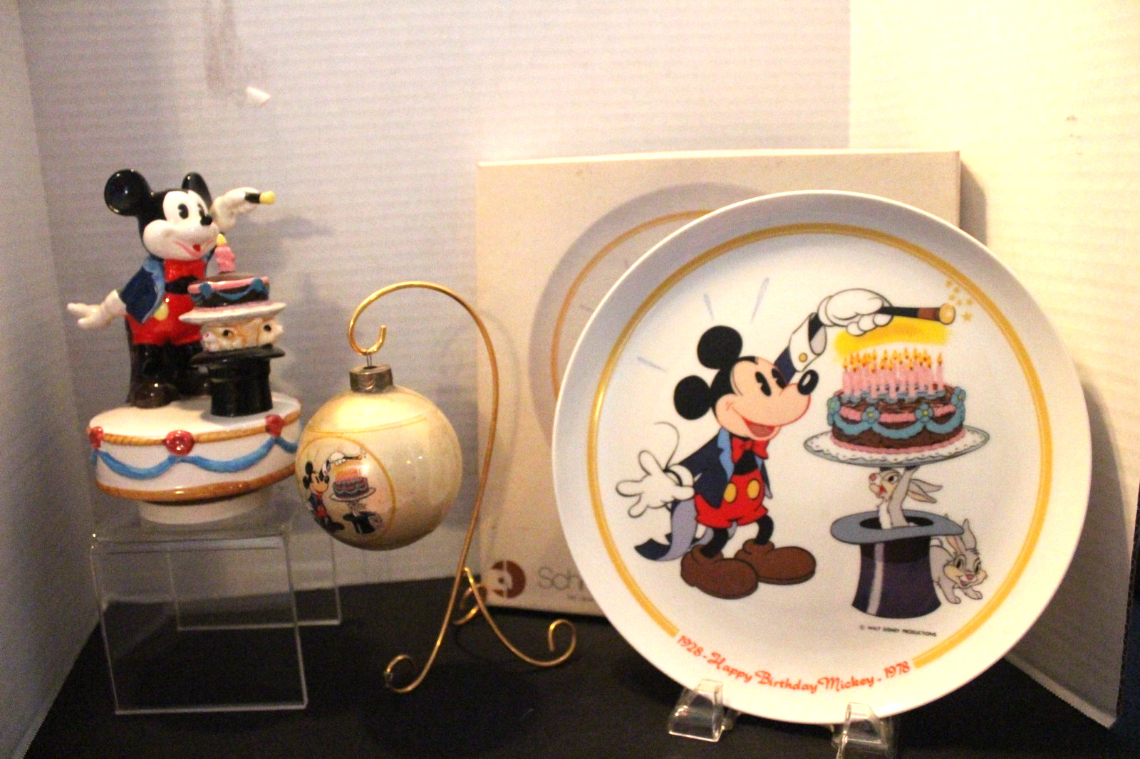 Vintage Schmid Disney Mickey Mouse Magician 50th Birthday Cake Collection 1978 Vintage Schmid Disney Mickey Mouse Magician 50th Birthday Cake Collection 1978