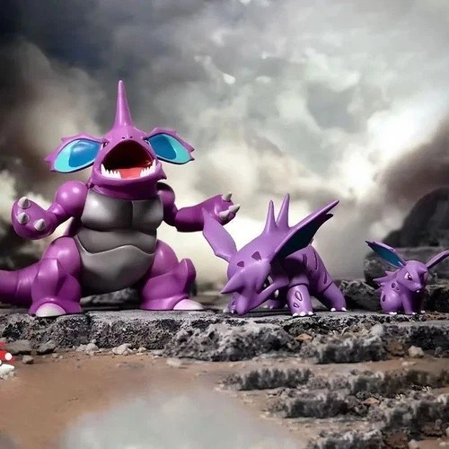 BKM Pokémon Nidoking Nidorino Nidoran 1/20 Scale PVC Figure Collectible BKM Pokémon Nidoking Nidorino Nidoran 1/20 Scale PVC Figure Collectible