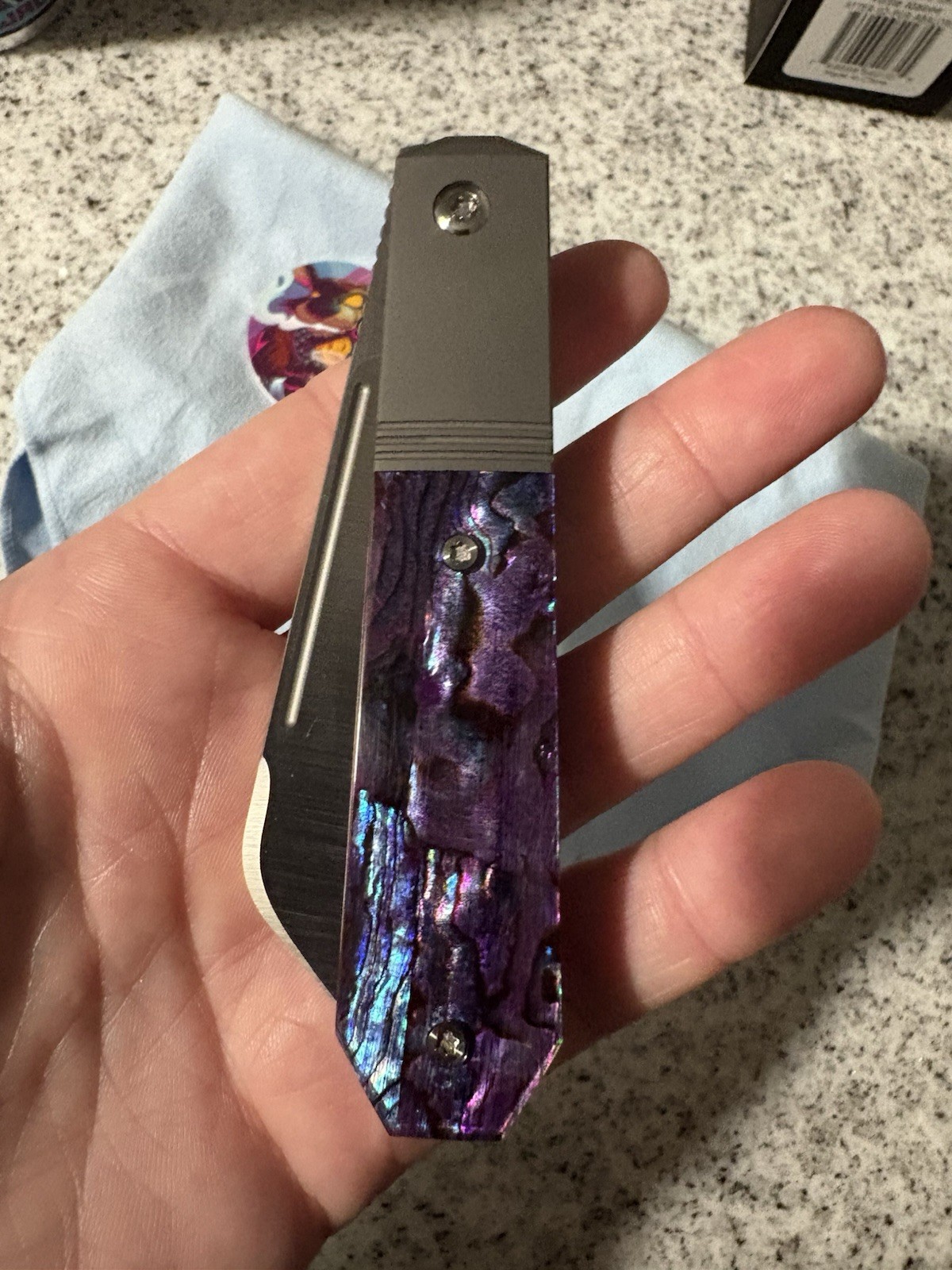 Jack Wolf Knives - After Hours Jack Purple Abalone Jack Wolf Knives - After Hours Jack Purple Abalone