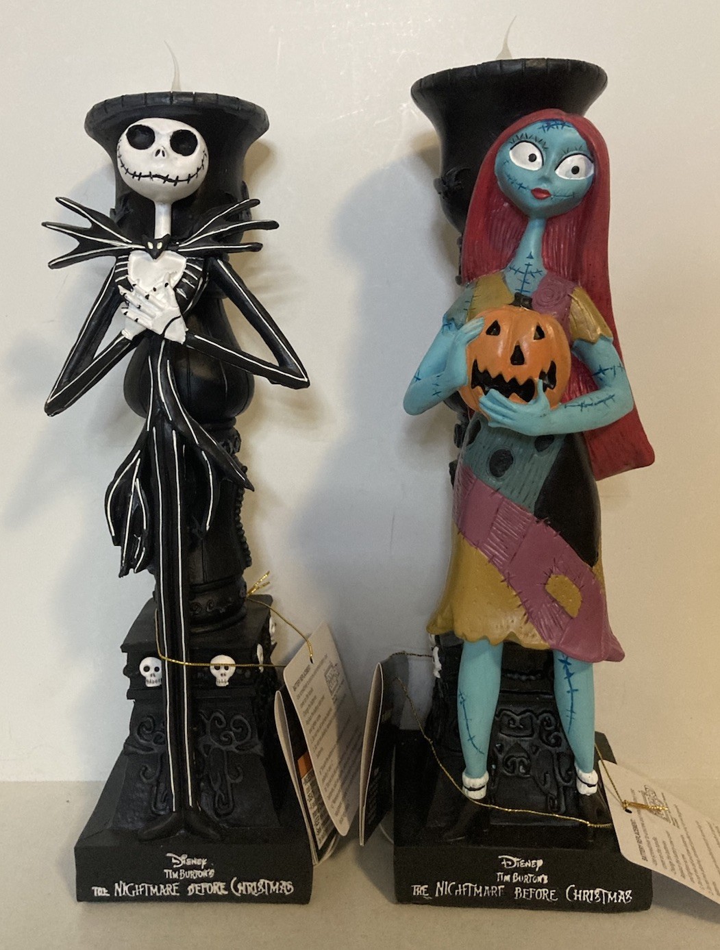 NWT Nightmare Before Christmas 11” Jack Sally Flickering LED Candle Holders Set NWT Nightmare Before Christmas 11” Jack Sally Flickering LED Candle Holders Set