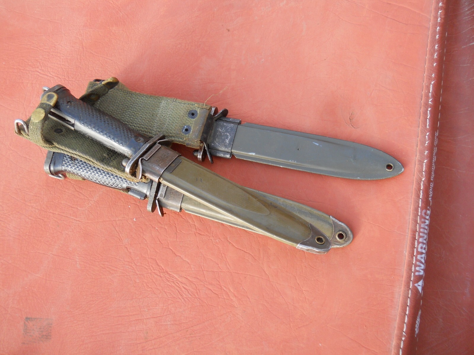 Korean war U.S. MILPARCOL M-5A1 M5A1 M5 BAYONET & M-8A1 PWH SCABBARD M1 GARAND Korean war U.S. MILPARCOL M-5A1 M5A1 M5 BAYONET & M-8A1 PWH SCABBARD M1 GARAND