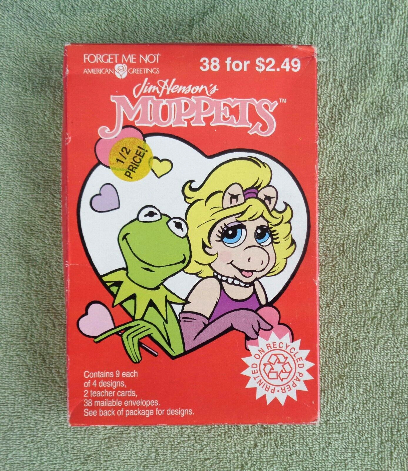 Jim Henson\'s Muppets Box of 38 American Greetings Valentines Cards- NOS