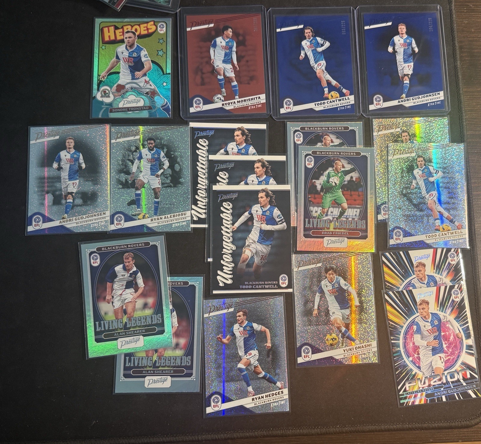 2025-26 Panini Prestige EFL BLACKBURN ROVERS 19 Cards Take it All #'d, Shearer + 2025-26 Panini Prestige EFL BLACKBURN ROVERS 19 Cards Take it All #'d, Shearer +