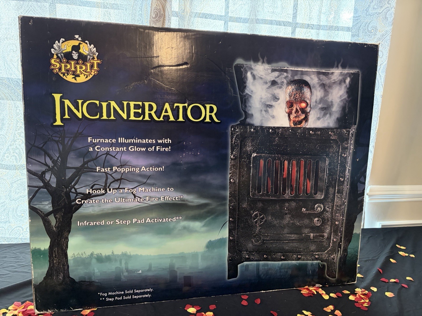 RARE Spirit Halloween Incinerator Furnace Corpse Zombie Gemmy Prop Brand New RARE Spirit Halloween Incinerator Furnace Corpse Zombie Gemmy Prop Brand New