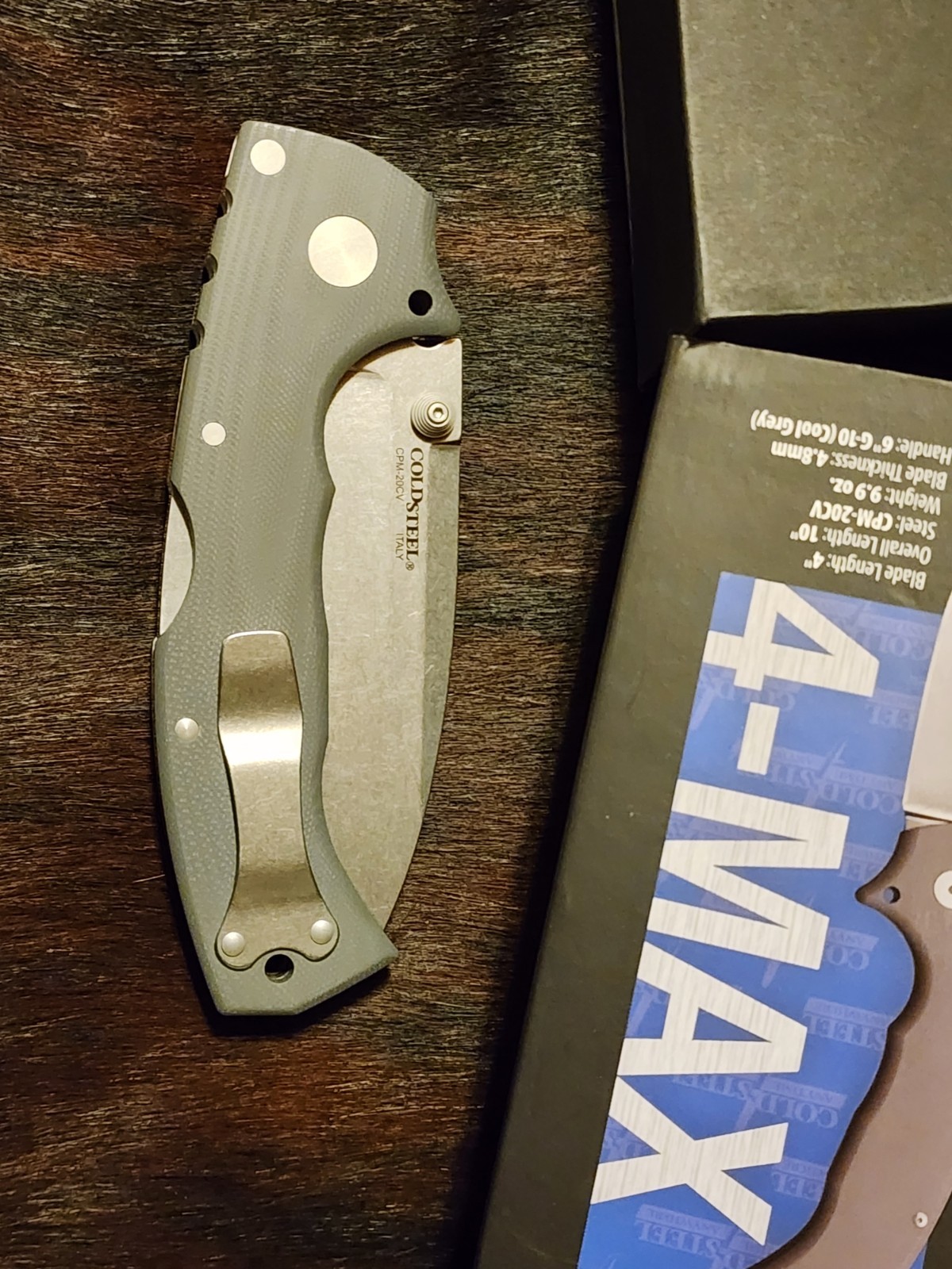 Cold Steel 4-Max #62RN CPM-20CV Made in Italy Cold Steel 4-Max #62RN CPM-20CV Made in Italy