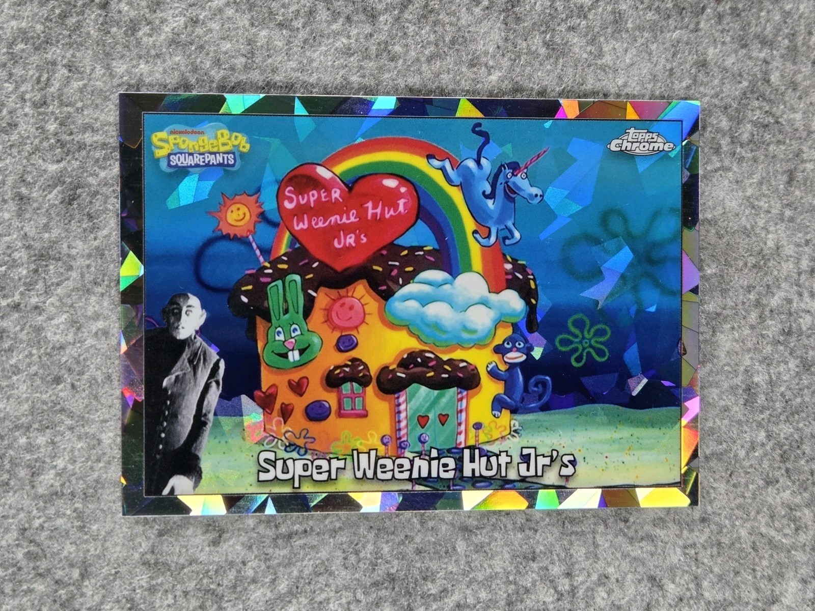 2025 SpongeBob Topps Chrome Super Weenie Hut Jr's #50 Nightshift Variant SSP /25 2025 SpongeBob Topps Chrome Super Weenie Hut Jr's #50 Nightshift Variant SSP /25