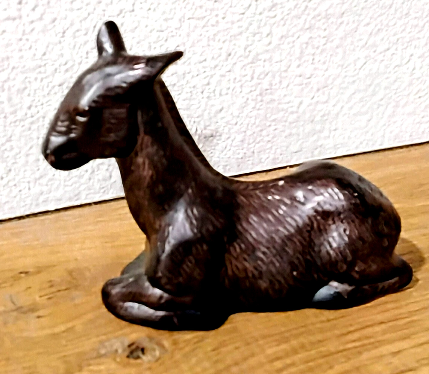 VTG Kirkland Signature Porcelain Nativity Set Replacement Laying Bk Brown Donkey VTG Kirkland Signature Porcelain Nativity Set Replacement Laying Bk Brown Donkey