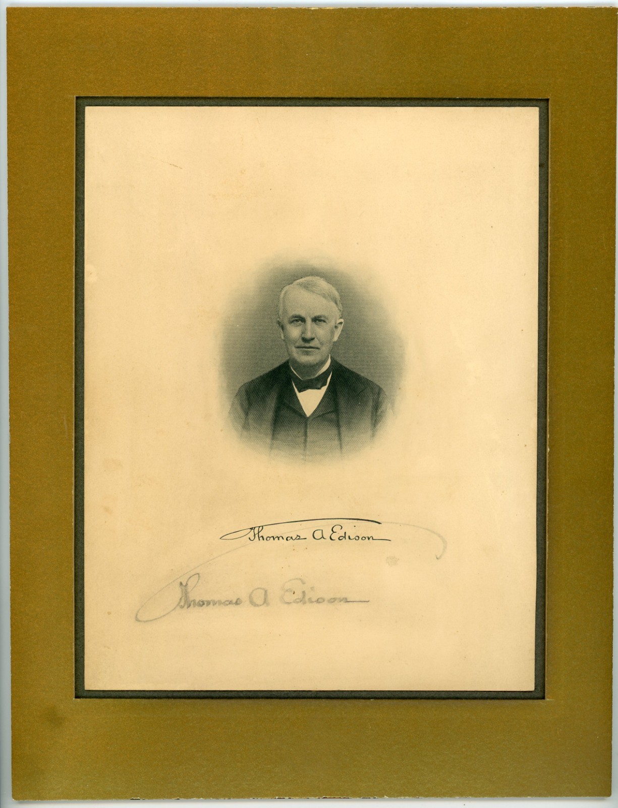 Thomas Edison ~ Signed Autographed Photo 1909 In-Person Signature ~ JSA LOA Thomas Edison ~ Signed Autographed Photo 1909 In-Person Signature ~ JSA LOA