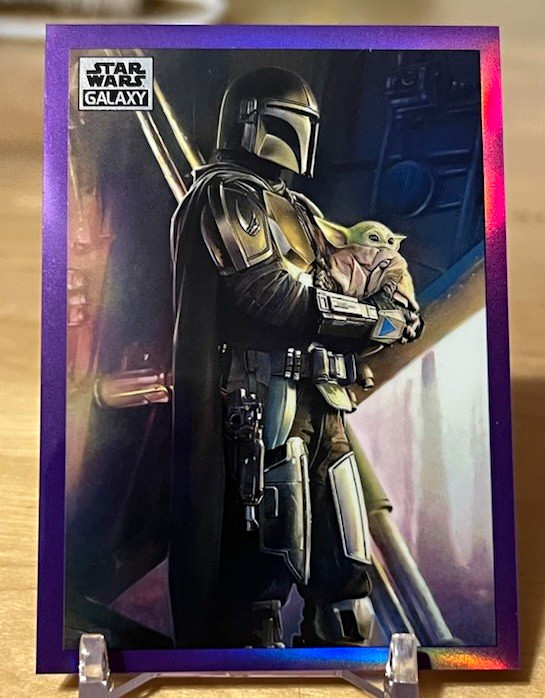 2021 Topps Chrome Star Wars Galaxy Mandalorian Visions Purple /50 2021 Topps Chrome Star Wars Galaxy Mandalorian Visions Purple /50