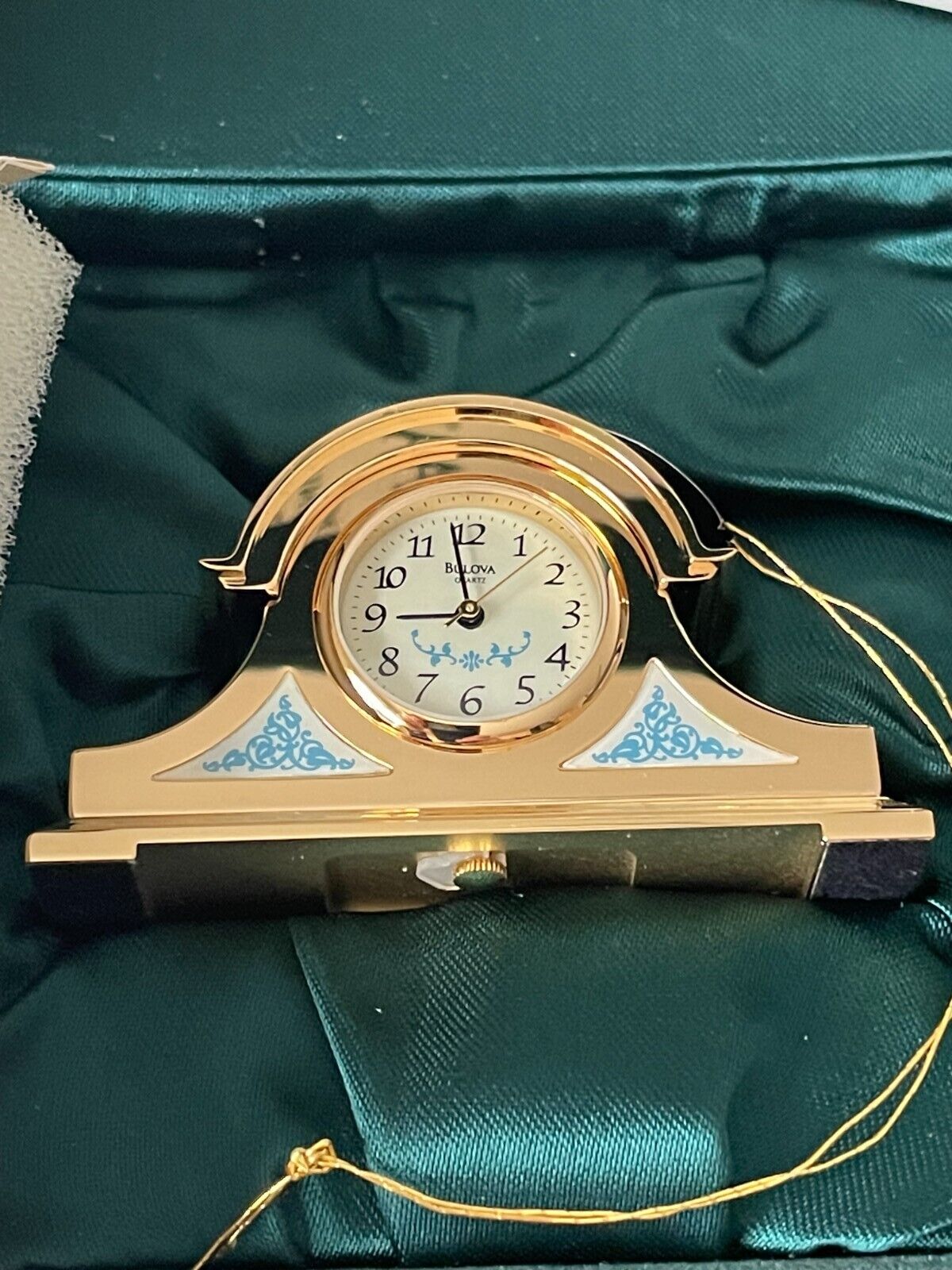 Bulova Grafton Mantle #B0548 Mini Boutique Collectible Clock. Rare New in Box  