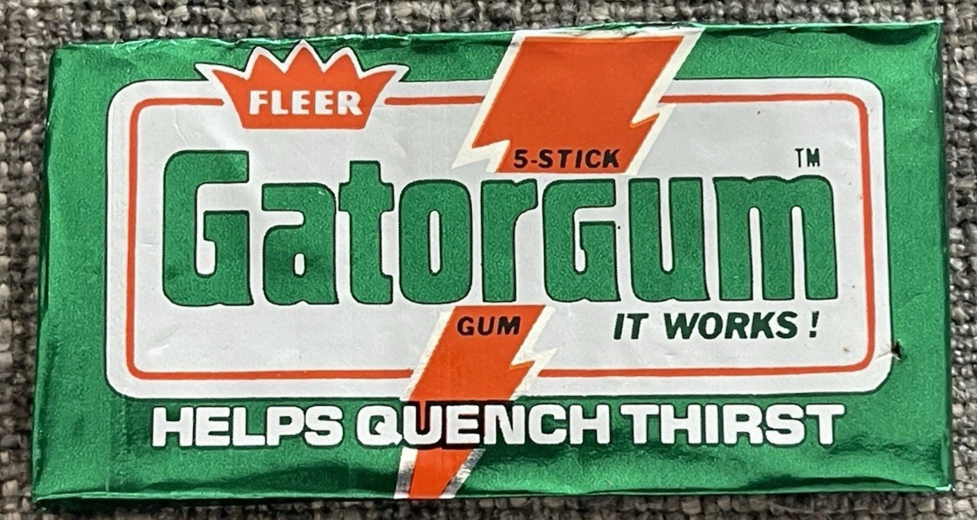 Vintage 1978 FLEER GATORGUM Chewing Gum Unopened NOS Mint Conition Vintage 1978 FLEER GATORGUM Chewing Gum Unopened NOS Mint Conition