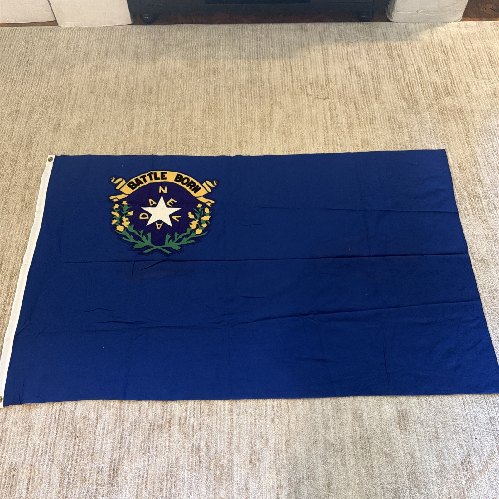 Vintage 1960s-1980s Nevada State Flag -3x5 Ft -100% Cotton Ajax Paramount SF Vintage 1960s-1980s Nevada State Flag -3x5 Ft -100% Cotton Ajax Paramount SF