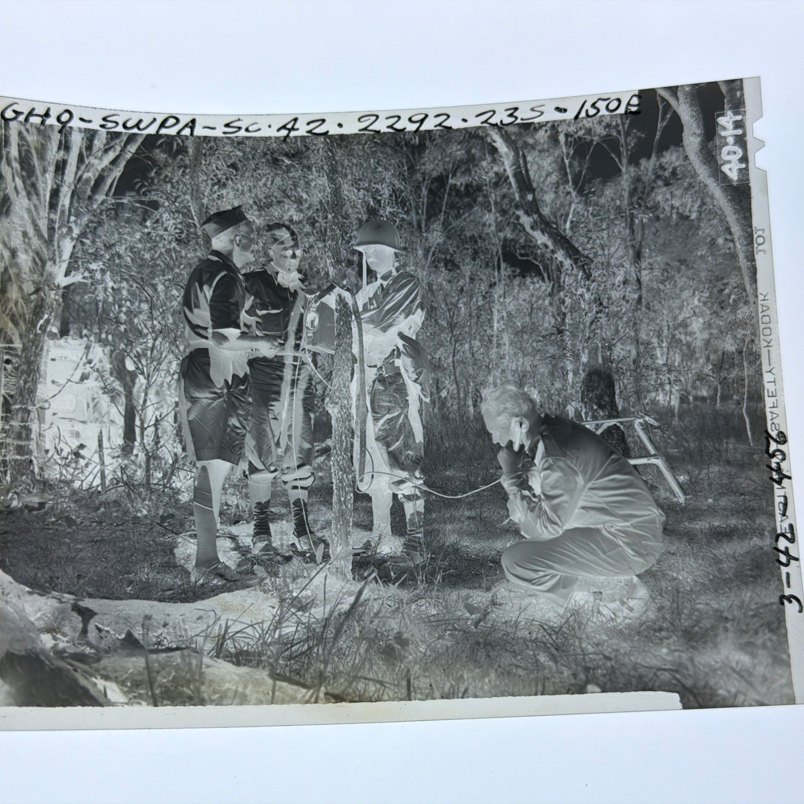 WWII 1942 Combat Negative 41st Div US Army Troops Jungle Training Envelope
